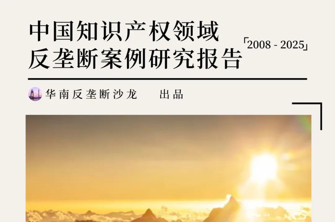 中国知识产权领域反垄断案例研究报告「2008-2025」（上）